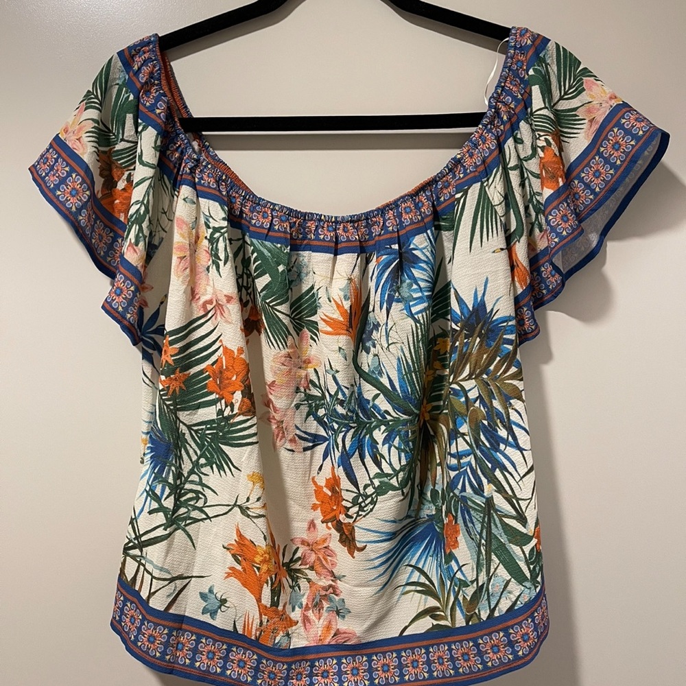 Tropical floral shirt